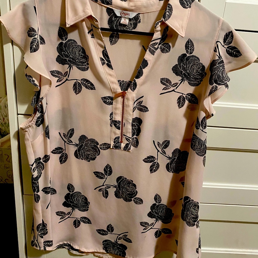 Blush blouse
